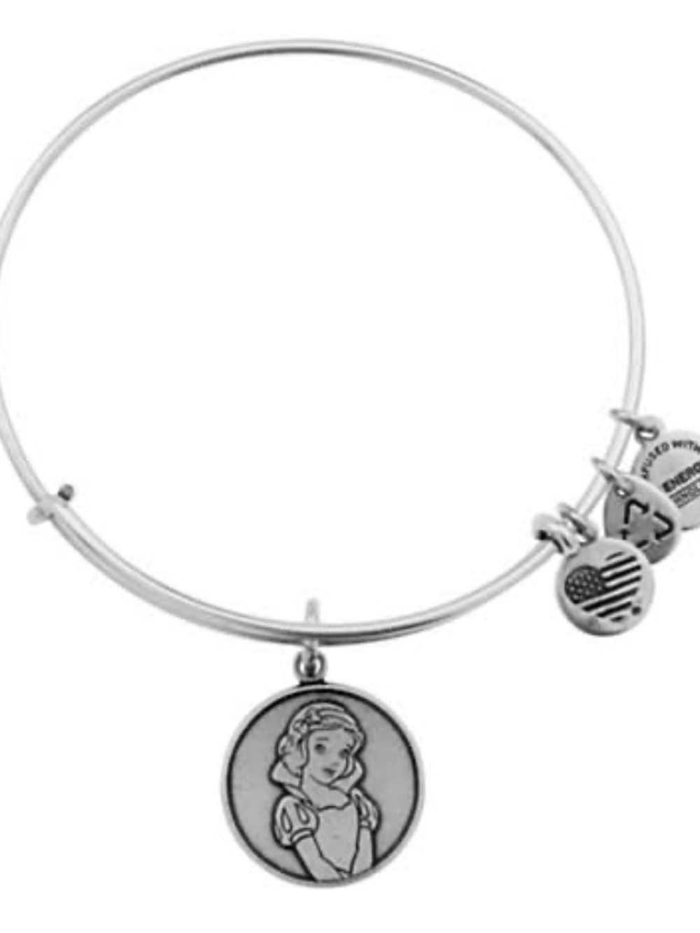 NWT Alex And Ani Disney Snow White Silver Tone 7.25" Bracelet